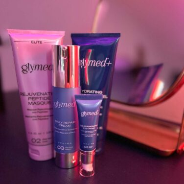 Glymed Plus products at Aesthetic Therapy Williamsburg VA