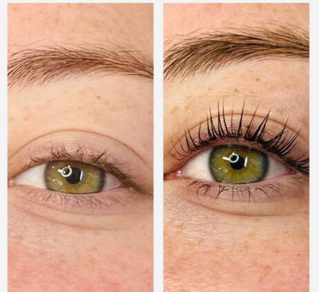 Lash Lift and Tint Before and After