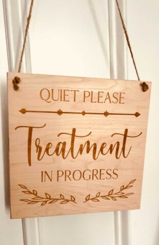 QUIET PLEASE Treatment in Progress - Aesthetic Therapy Williamsburg