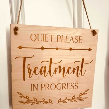 QUIET PLEASE Treatment in Progress - Aesthetic Therapy Williamsburg